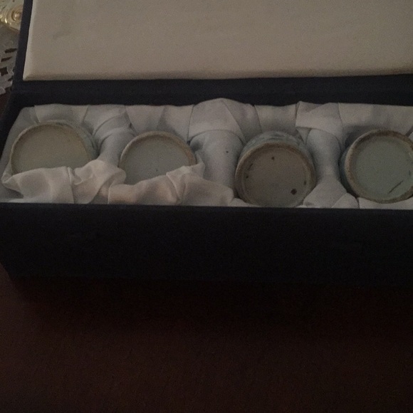 Antique Ching (Qing) Dynasty blue porcelain set - Picture 2 of 7